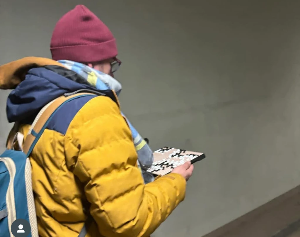 Mate analyzing Go positions while walking